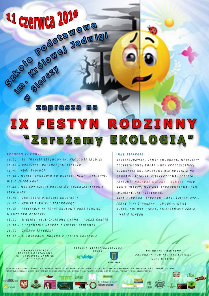 Program Festynu Siercza 2016