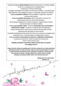podziekowania